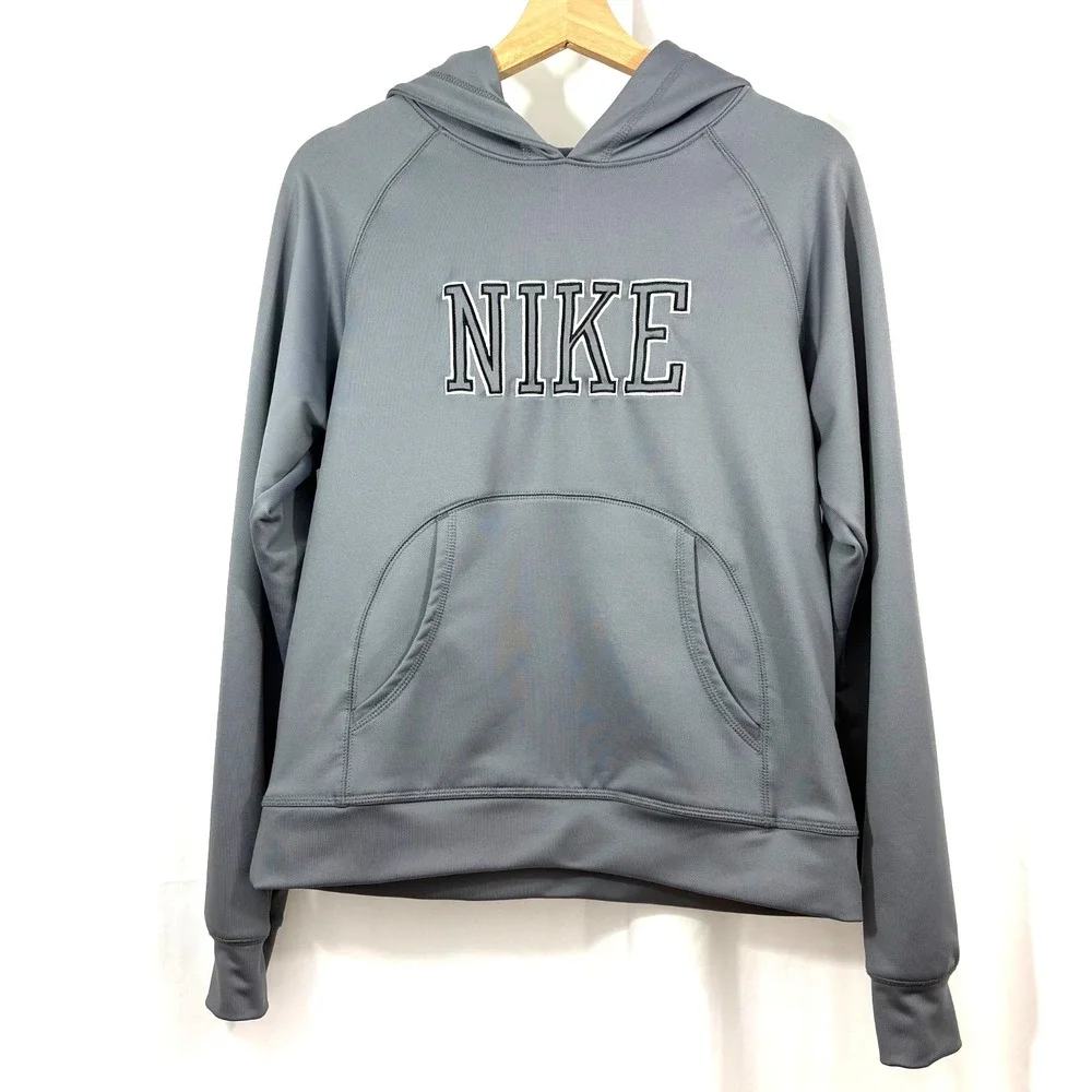 Nike‎ Unisex Hoodie Sweatshirt, Gray, Size Small